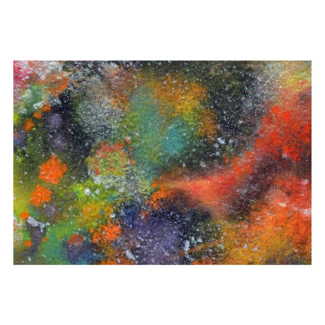 Abstract Expressionism Vintage Space Abstract by Ralph Edward Joosten For Sale - Image 3 of 5