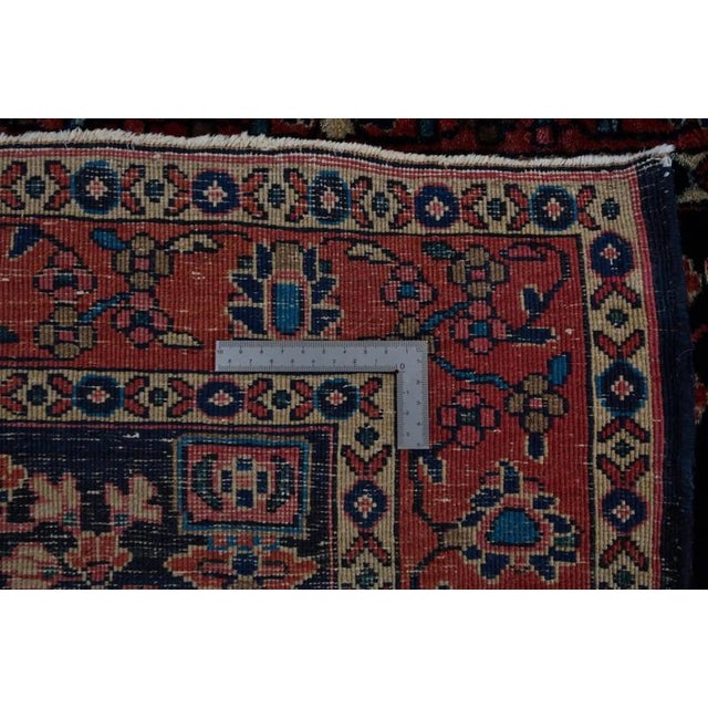 Textile Hand-Knotted Takab Bidjar Rug For Sale - Image 7 of 8