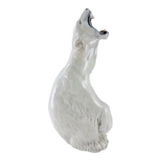 Large Royal Copenhagen Roaring Polar Bear 502 C..f. Liisberg For Sale