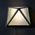 Original geometric design lamp from the renowned German manufacturer Glashütte Limburg, model 3898. The exceptional square...