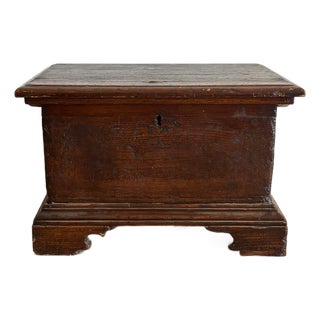 Early 18th Century Italian Walnut Chest For Sale