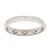 Modern Diamond Star Band Ring, 14k White Gold, Ring Size 5, Stackable For Sale - Image 3 of 6
