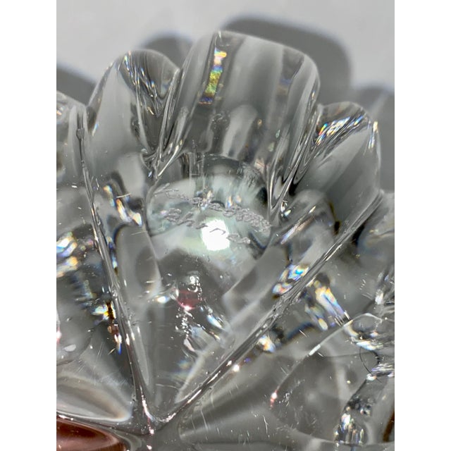 Glass Mid 20th C. Kosta Olivia Crystal Fluted Bowl by Anna Ehrner For Sale - Image 7 of 7