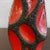 Red 1960s West German Fat Lava Guitar Vase by Roth Keramik For Sale - Image 8 of 11