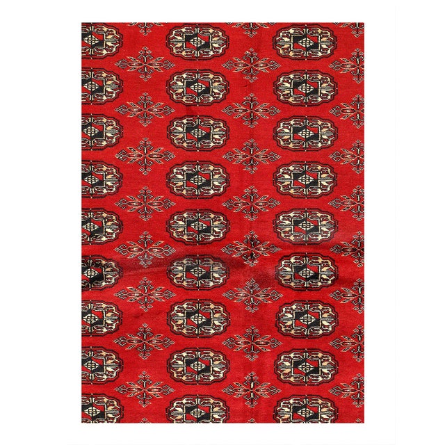 Fine Pakistan BOKHARA Handmade Hand-knotted Vegetable Dyed All-Natural Dyes lamb's Wool on a Cotton Foundation Hand-Spun...