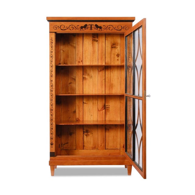 Wood Biedermeier II Corner Display Cabinet, Rhineland, 1890 For Sale - Image 7 of 8