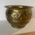 Pressed Brass Floral Planter.