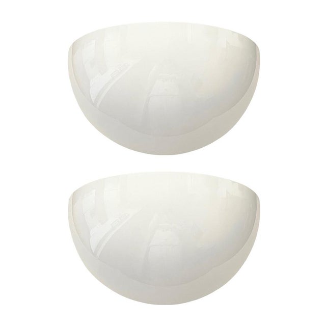 Large Spanish White Metal Wall Sconces by Leonardo Marelli for Estiluz, 1980s, Set of 2 For Sale - Image 17 of 17