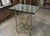 Paul Ferrante Mondrian Silver Gilt Metal Side Table - 1 of 2 Available.