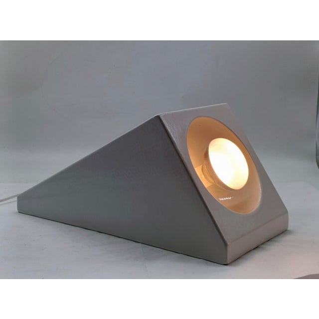 White Ceramic Table Lamp by Enzo Bioli for Il Picchio, Italy, 1970s For Sale - Image 6 of 9