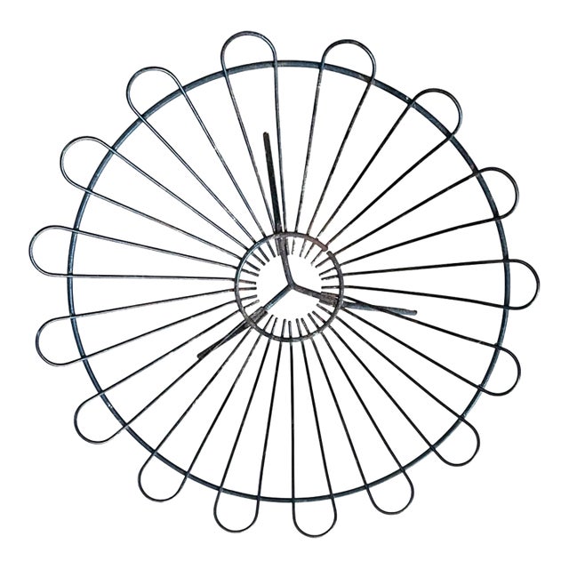Vintage Metal Wire Basket For Sale