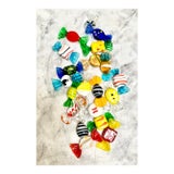 Vintage Assorted Collection of Miniature Glass Candy Pieces, Set of Twenty For Sale