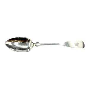 C. 1830 German Fiddleback 800 Standard Silver Basting Spoon
