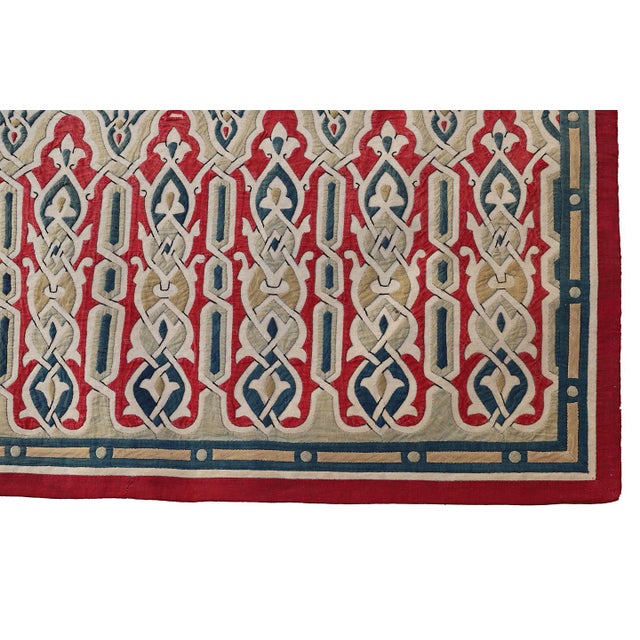 Egyptian Cotton Appliqué Hanging, Late 19th Century For Sale - Image 4 of 11