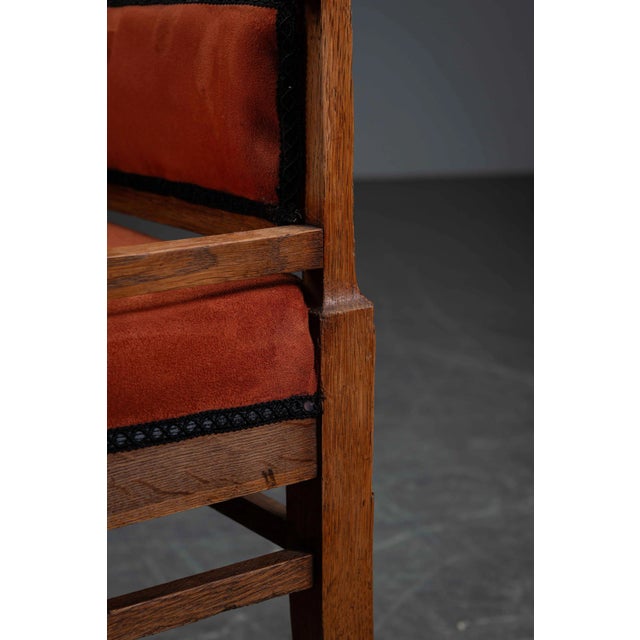 Dutch Art Nouveau Nieuwe Kunst Accent Chairs, 1890s, Set of 2 For Sale - Image 12 of 13