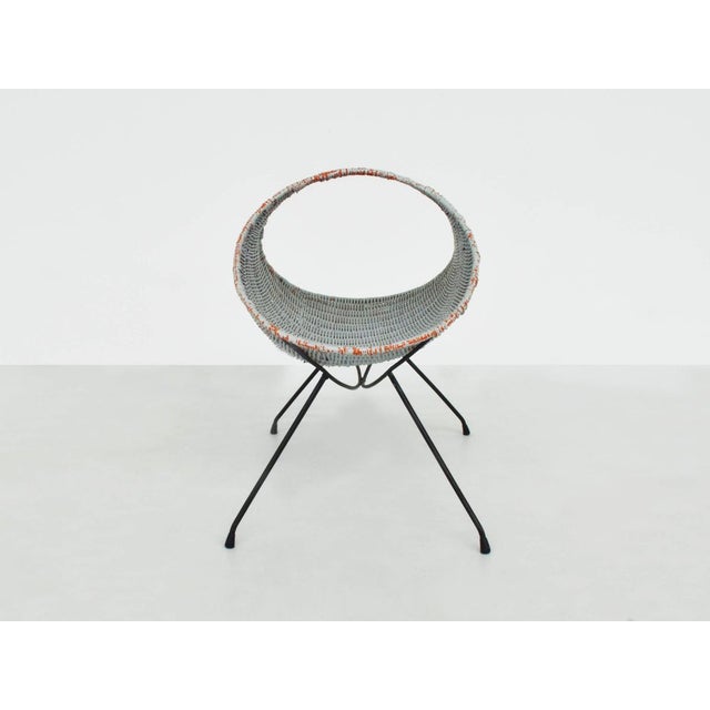 Oval Magazine Rack in Rattan by Graffi for Home Torino For Sale - Image 4 of 6
