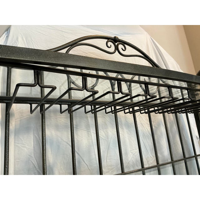 Wood Old World Metal Bakers/Wine Rack For Sale - Image 7 of 17