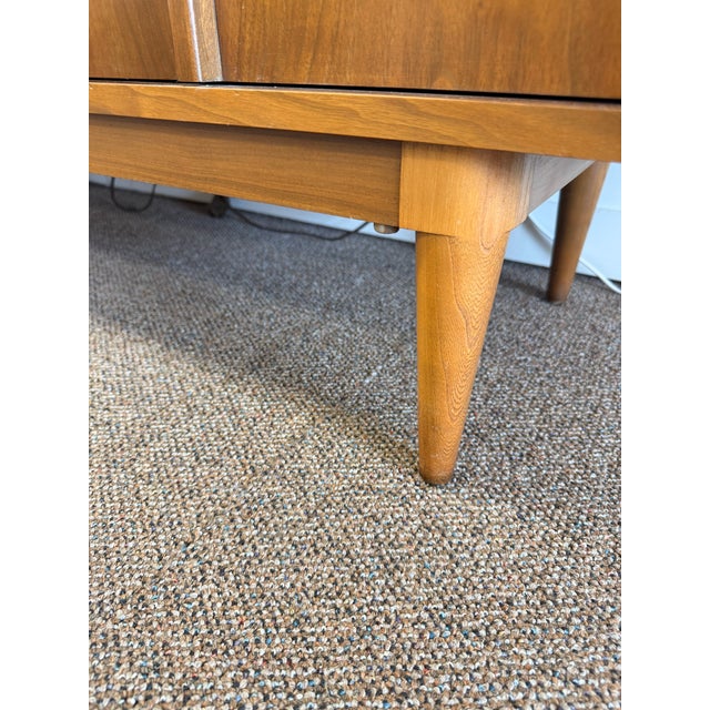 Mid Century Modern Walnut Nine Drawer by Basic Witz For Sale - Image 9 of 12