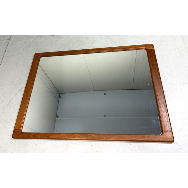 Danish Teak Wall Mirror from Silkeborg Møbelfabrik, 1960s For Sale - Image 12 of 13
