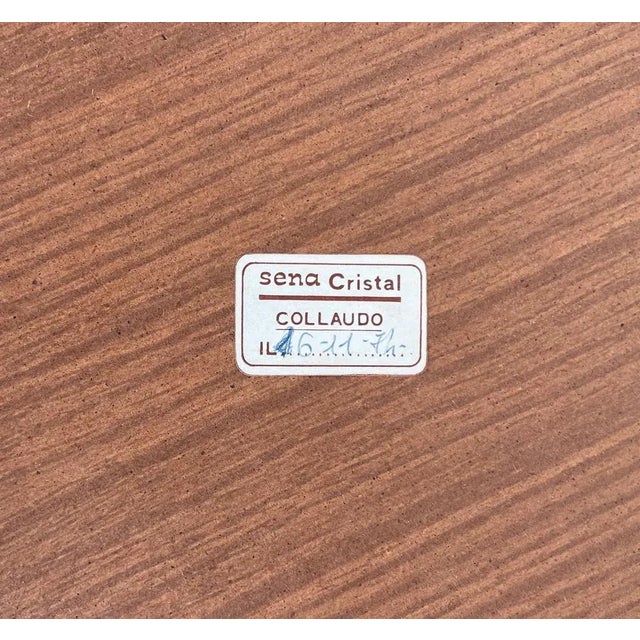 Mid-Century Blue Wall Mirror & Shelf by Sena Cristal, 1970s For Sale - Image 12 of 13