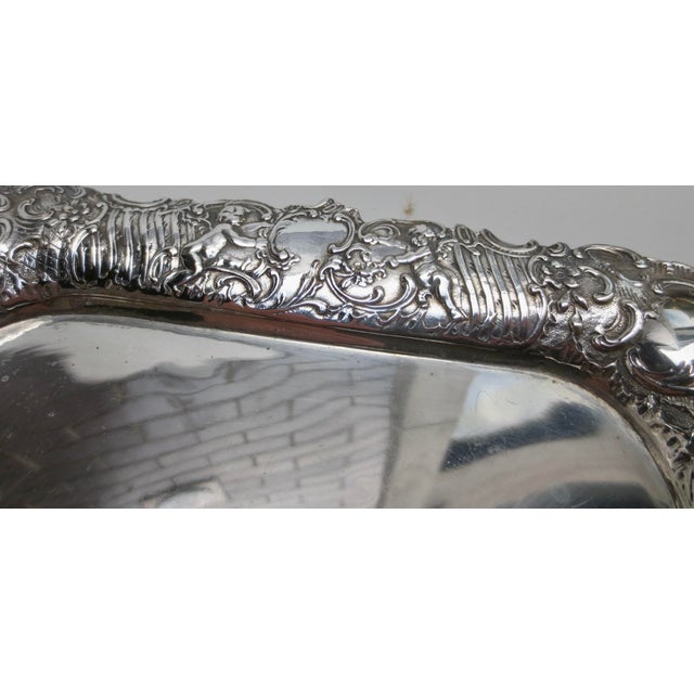 Bruckmann & Son of Heilbronn, c.1900. Silver Tray 11 Oz. For Sale - Image 4 of 8