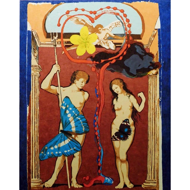 Impressionist Salvador Dali"Triumph of Love-Judgement-The Lovers" Japon Unframed Hand Signed For Sale - Image 3 of 6