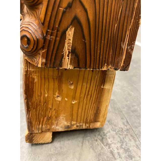 Monumental Wooden Totem Sculpture Circa 1950 For Sale - Image 9 of 11