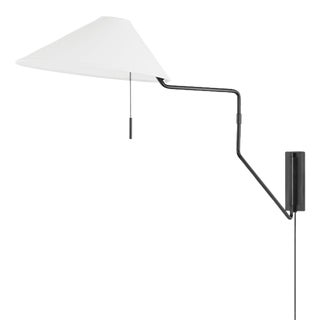 Mitzi Aisa 1-Light Portable Plug In Wall Sconce, Old Bronze For Sale