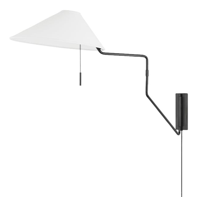 Mitzi Aisa 1-Light Portable Plug In Wall Sconce, Old Bronze For Sale