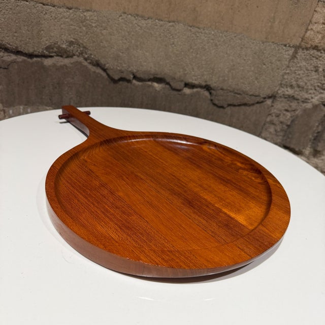 Ernest Sohn Serving Tray Siamese Teak Wood Mandalay Danish Modern For Sale - Image 9 of 10
