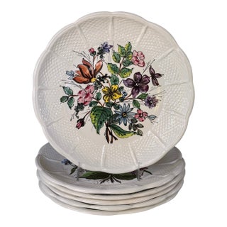 Vintage Made in Italy Bonwit Teller Set of 6 Salad Plates For Sale