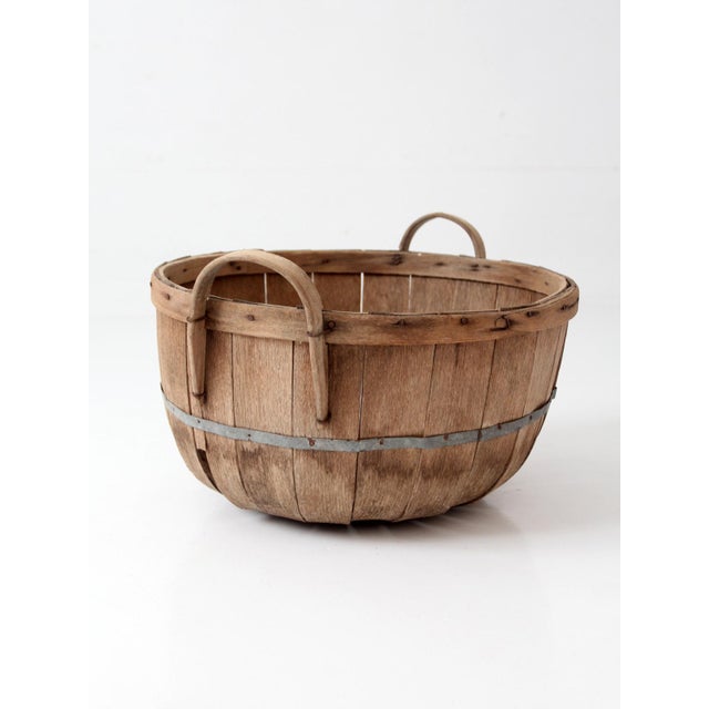 Antique Orchard Basket For Sale - Image 9 of 16