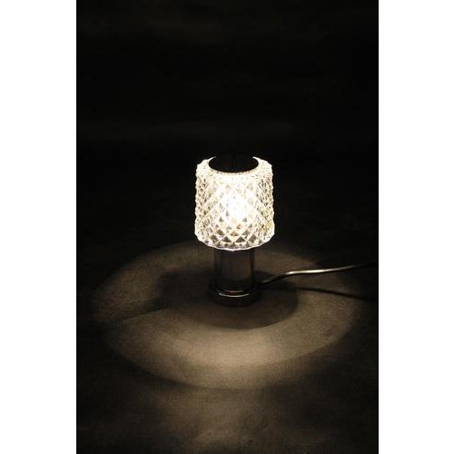 Glass Table Lamp from Kamenicky Senov, Former Czechoslovakia, 1970s For Sale - Image 9 of 12