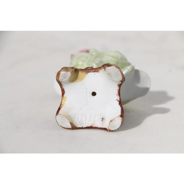 1900s Art Nouveau Small Woman Bust, Bisque Porcelain, Germany For Sale - Image 12 of 13