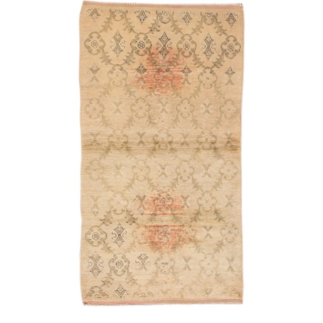 Mid 20th Century Vintage Khotan Rug, 6'3" X 3'5" For Sale