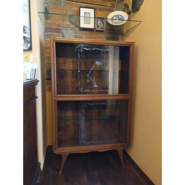 Wood Art Decò Italian Showcase, 1940s For Sale - Image 7 of 7