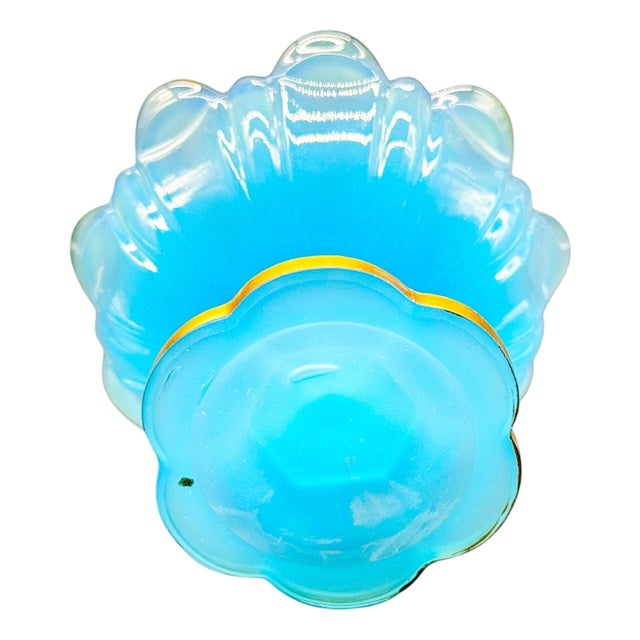 Napoleon III Blue Opaline Jam Jars For Sale