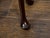 Brown 19th-Century English Walnut Stool with Hand-Cut Central Handle and Pad Feet For Sale - Image 8 of 10