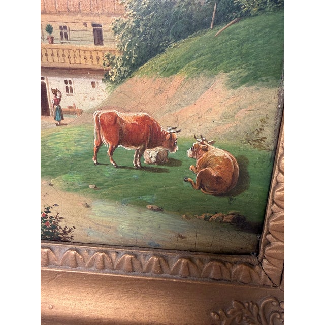 19th Century Biedermeier Picture Clock, Austria For Sale - Image 11 of 18