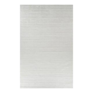 Rug & Kilim’s Oversized Textural Rug in Solid White, Gray and Cream Striae - 12x19 For Sale
