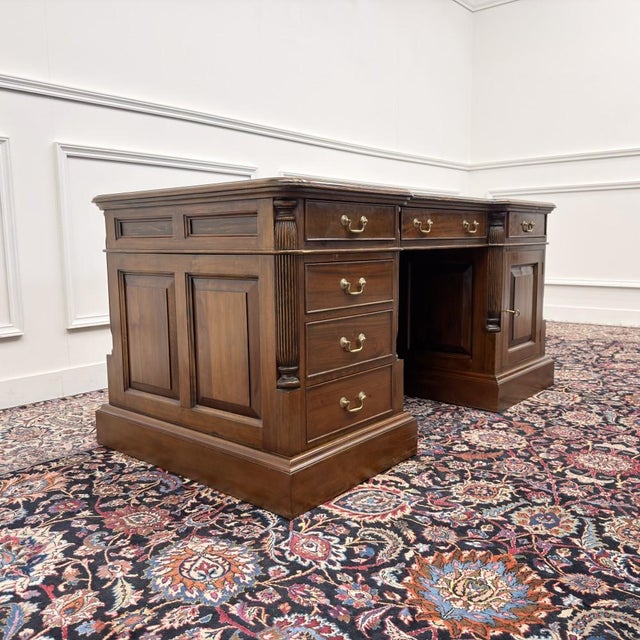 English Chesterfield Desk with Backboard For Sale - Image 5 of 18