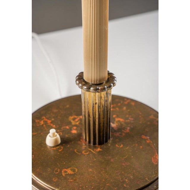 Swedish Modern Brass Table Lamp from Böhlmarks, 1940s For Sale - Image 9 of 15