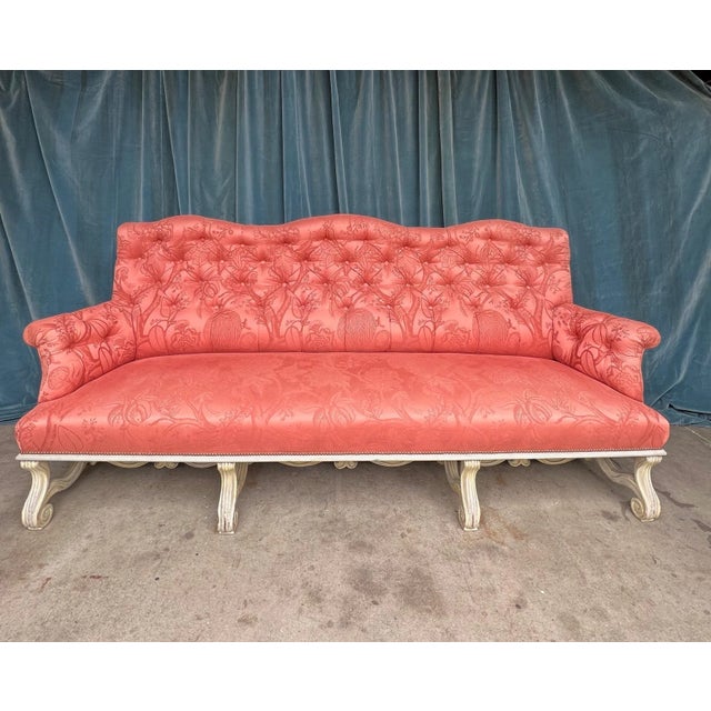 Baroque Large French 19th Century Neo-Baroque Style Sofa For Sale - Image 3 of 12
