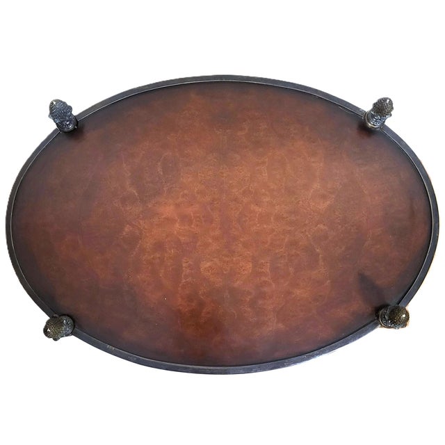 Pair of Vintage Oval Gueridon Theodore Alexander Side End Tables For Sale - Image 14 of 17