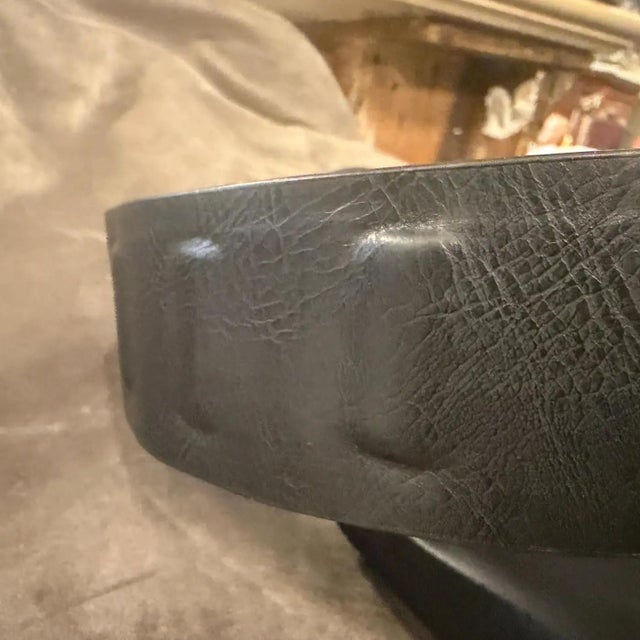 1980s Leather and Steel Iconic Belt by Franco Moschino For Sale - Image 10 of 13