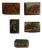 Wood Lacquered Boxes with Landscape Scenes, Set of 5 For Sale