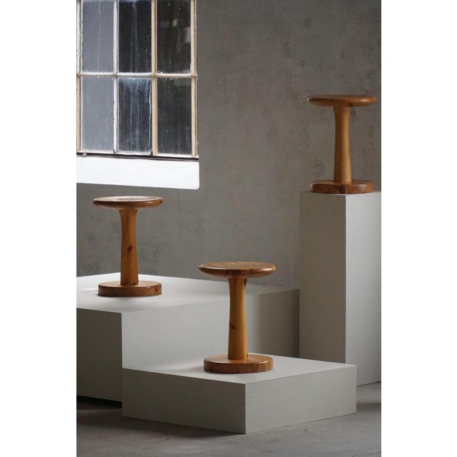Mid-Century Danish Pine Stools or Pedestals by Rainer Daumiller, 1970s, Set of 4 For Sale - Image 15 of 18