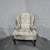 Super quality mahogany framed wind armchair, very comfortable and in very good overall condition, slight bleaching to the...