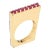 Vintage Tiffany & Co Square Ruby & 18k Yellow Gold Ring Size 6 For Sale
