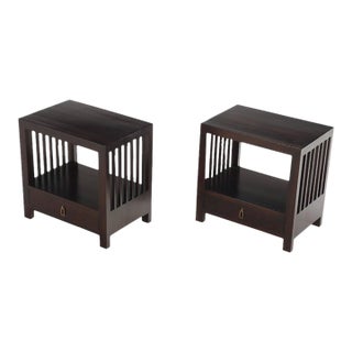 A Pair of Arts and Craft Style Bedside Tables, C. 1970s. For Sale